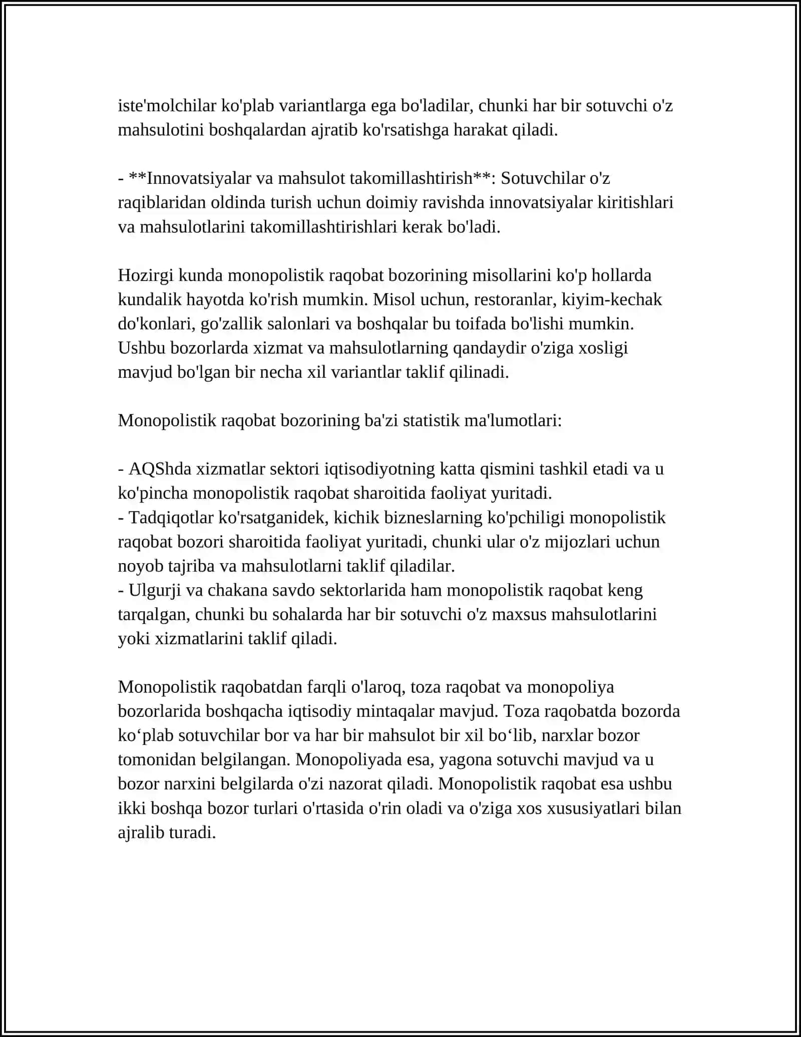 MONOPOLISTIK RAQOBAT VA OLIGAPOLIYA 4