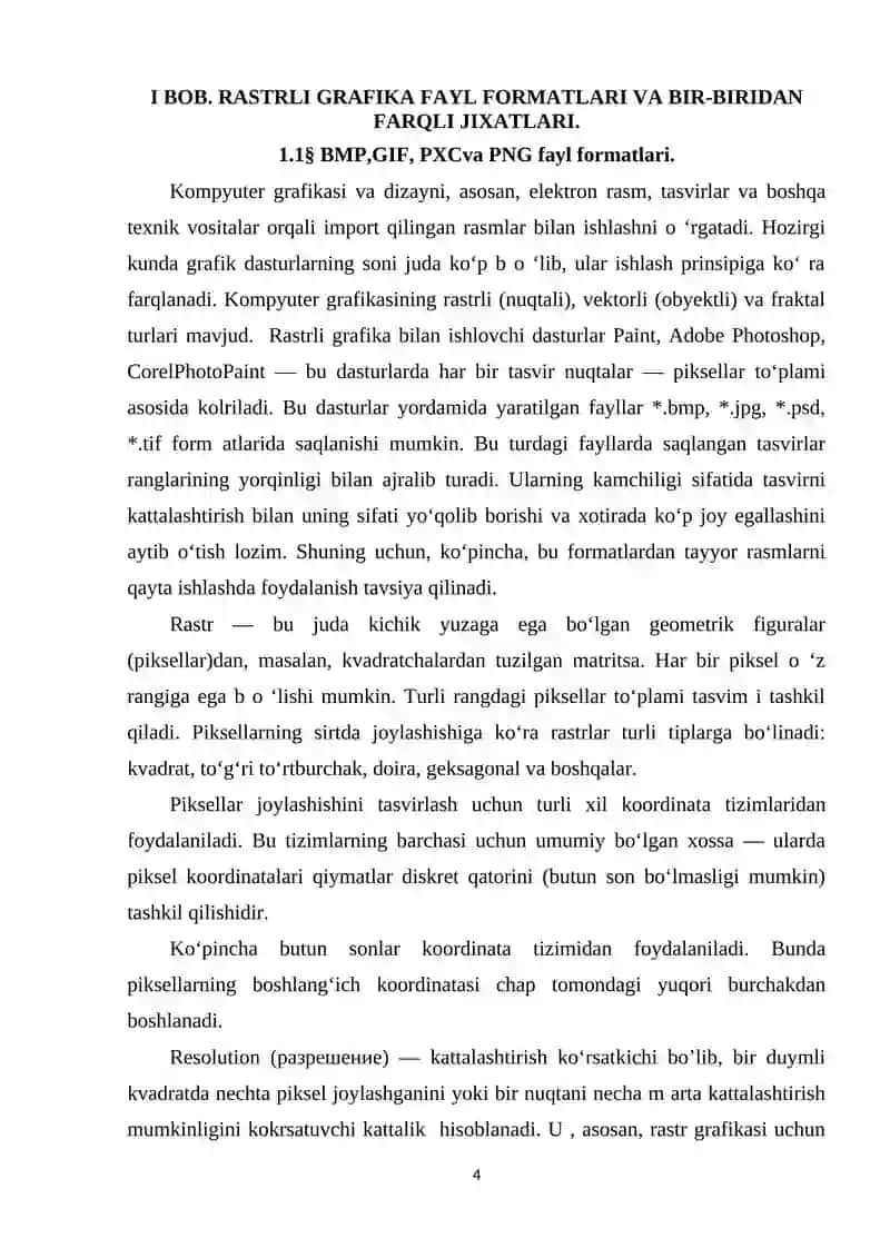 Kompyuter grafikasi fayl formatlari va bir-biridan farqli jihatlari 4