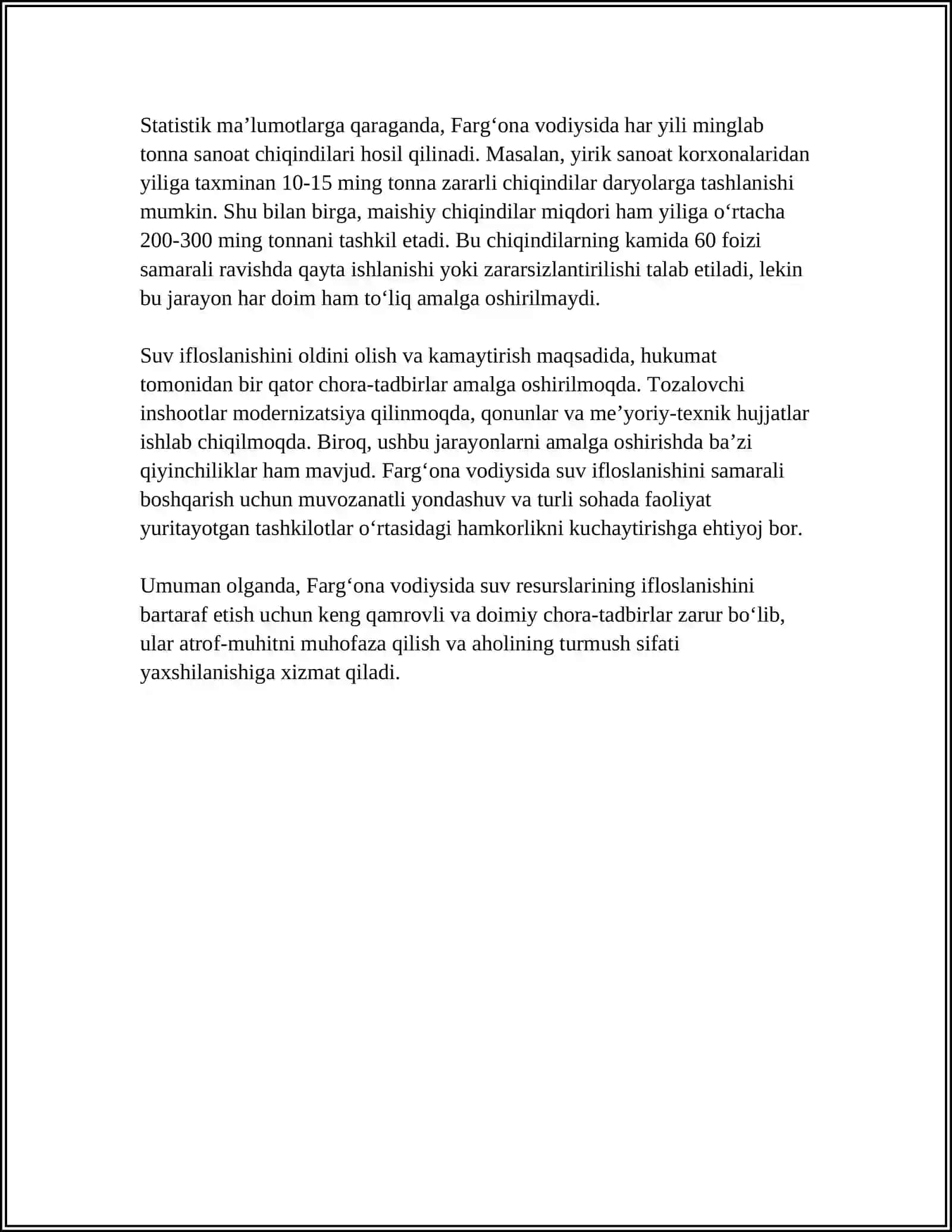 FARG'ONA VODIYSIDA EKOLOGIK MUOMMOLAR 4