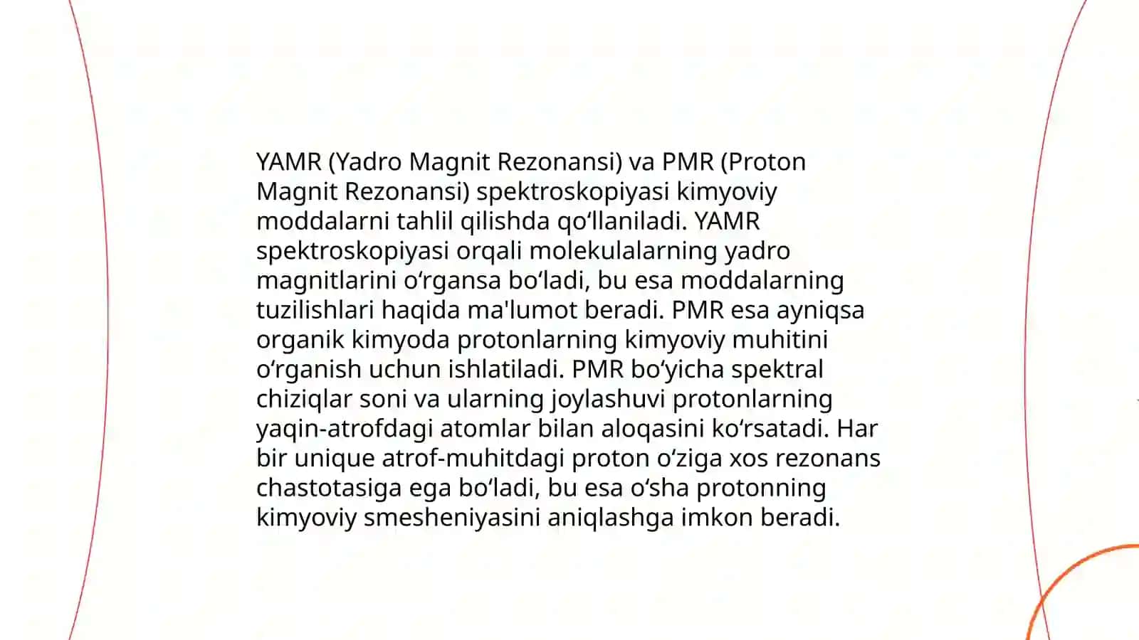 C YAMR, PMR Spektrlarini hisoblash 4
