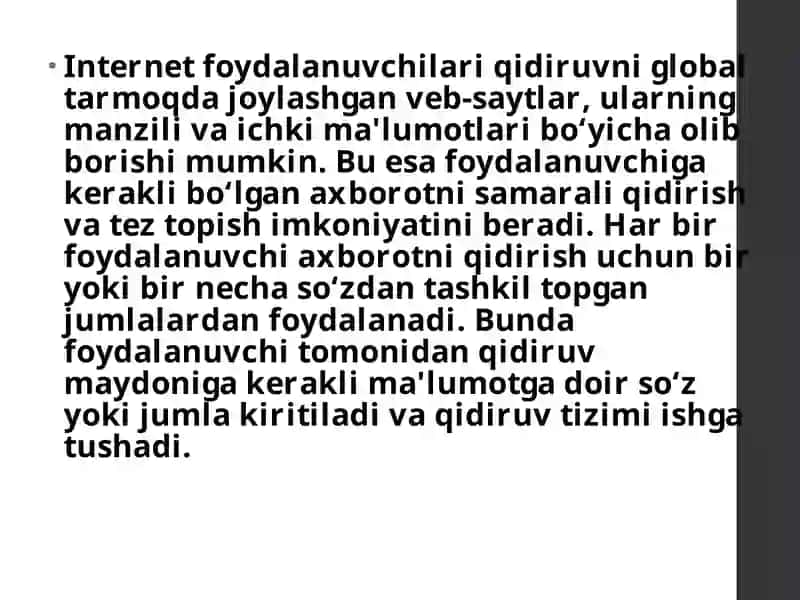 INTERNETDA MA`LUMOT IZLASH 4