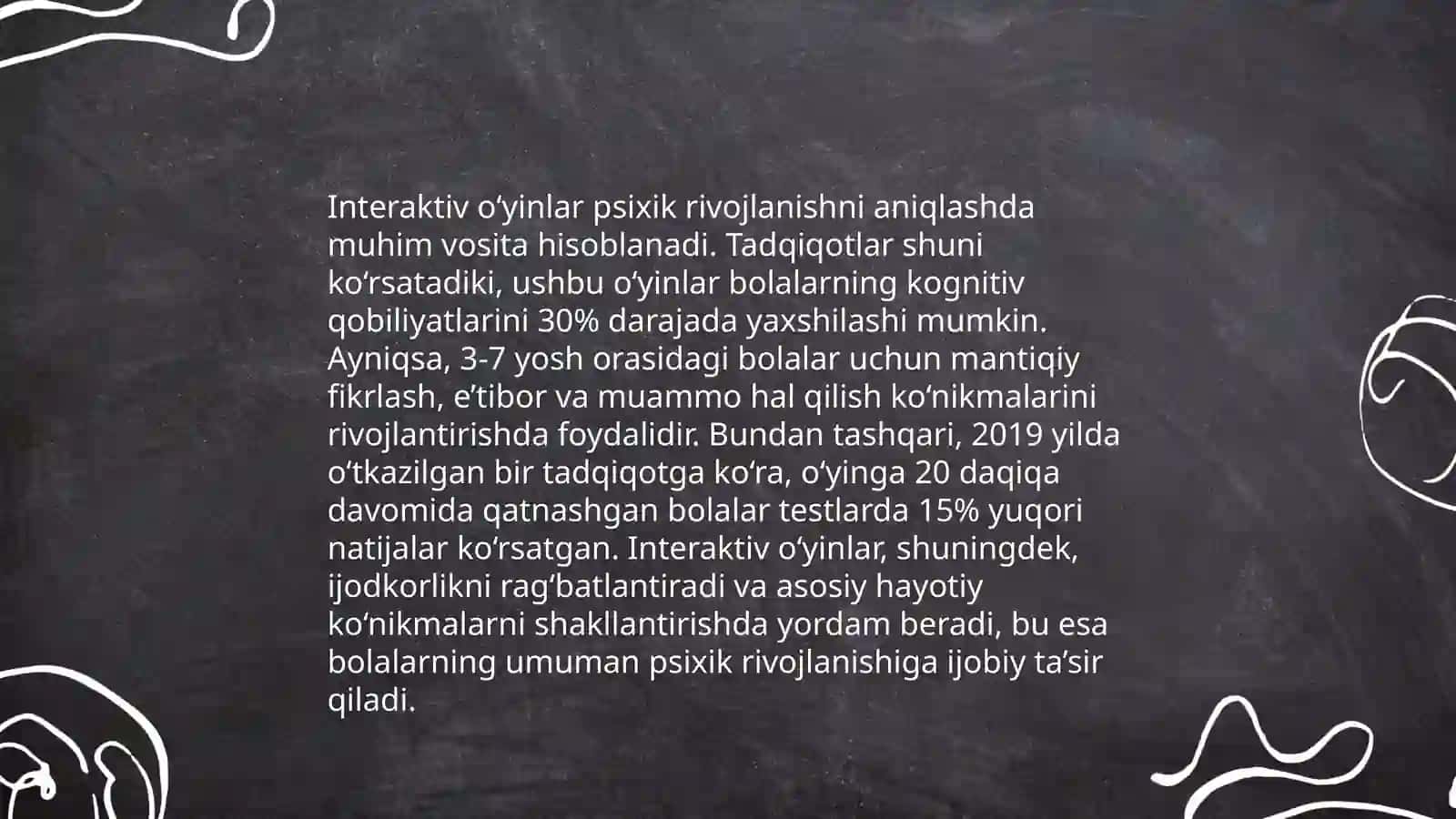 Bolalarni psixik rivojlanishi interaktiv metod yordamida aniqlash 4