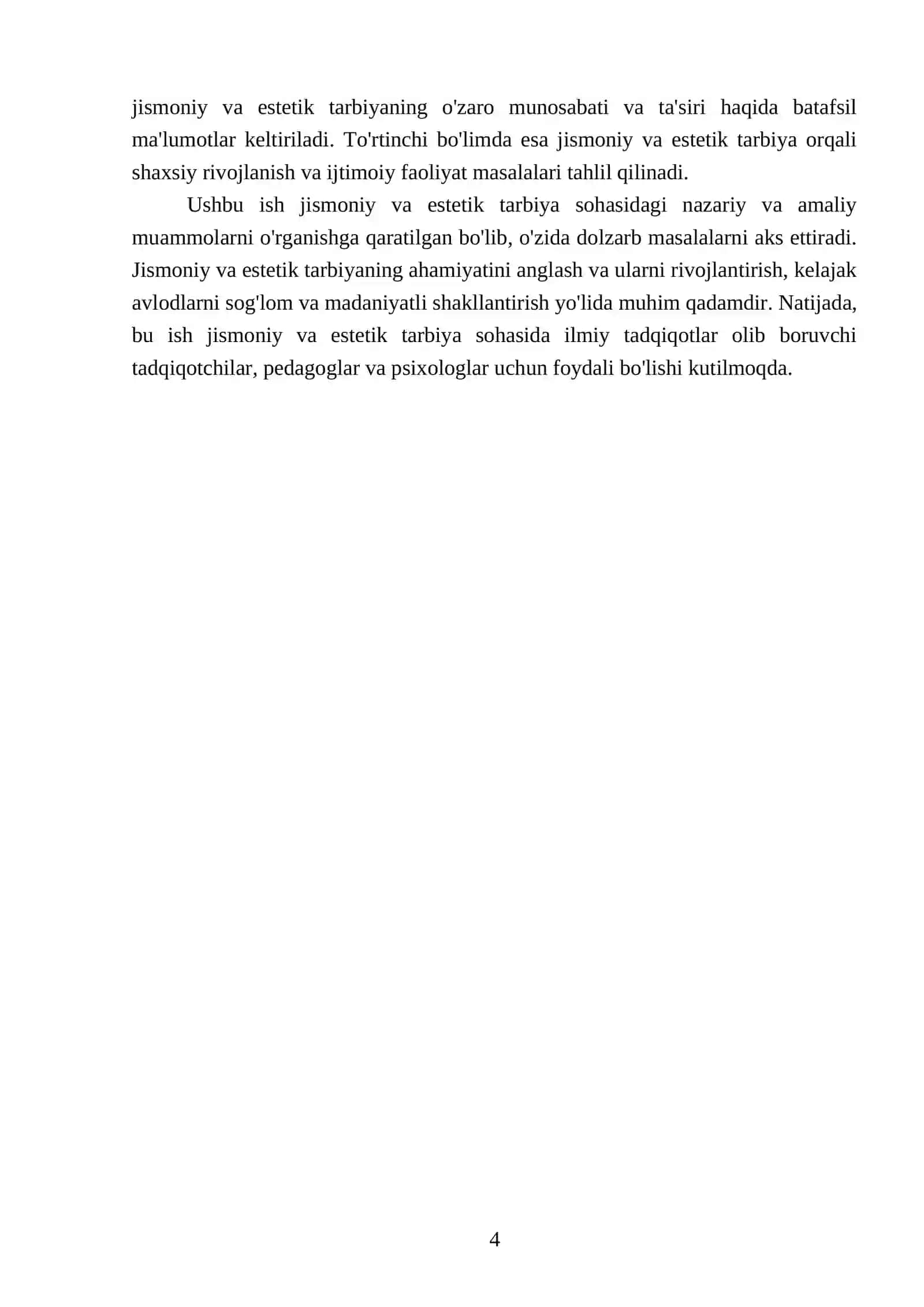 Jismoniy Va Estetik Tarbiya 4