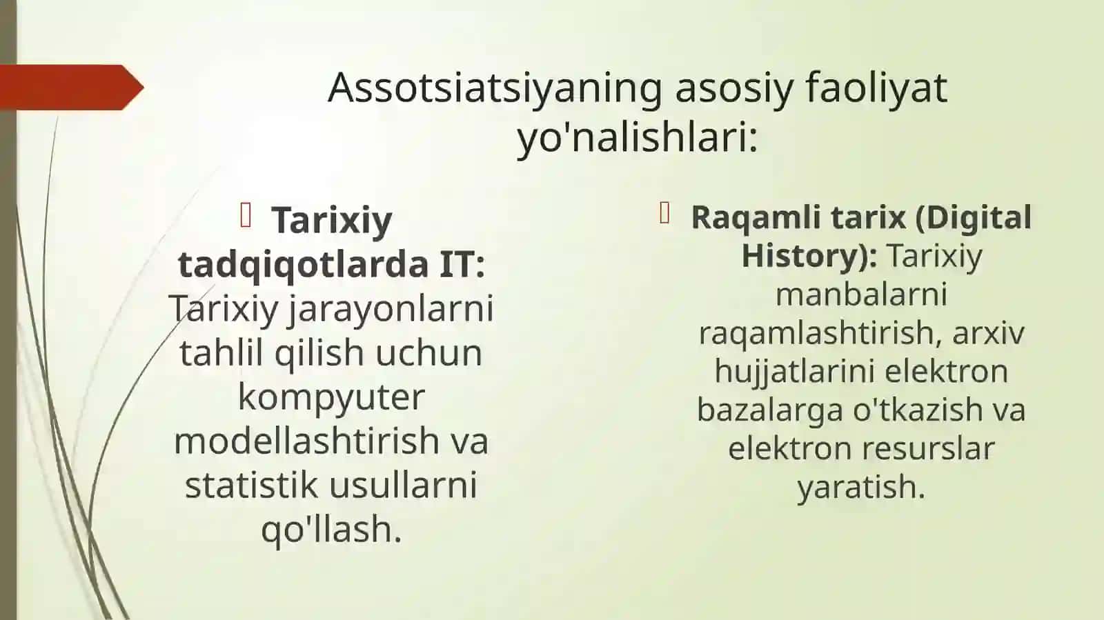 Tarix va Kompyuter assotsatsiyasi faoliyati 4