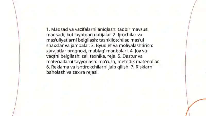 Davriy hisobotlar otmda oʻtkazilgan tadbir toʻgʻrisida hisobot 4