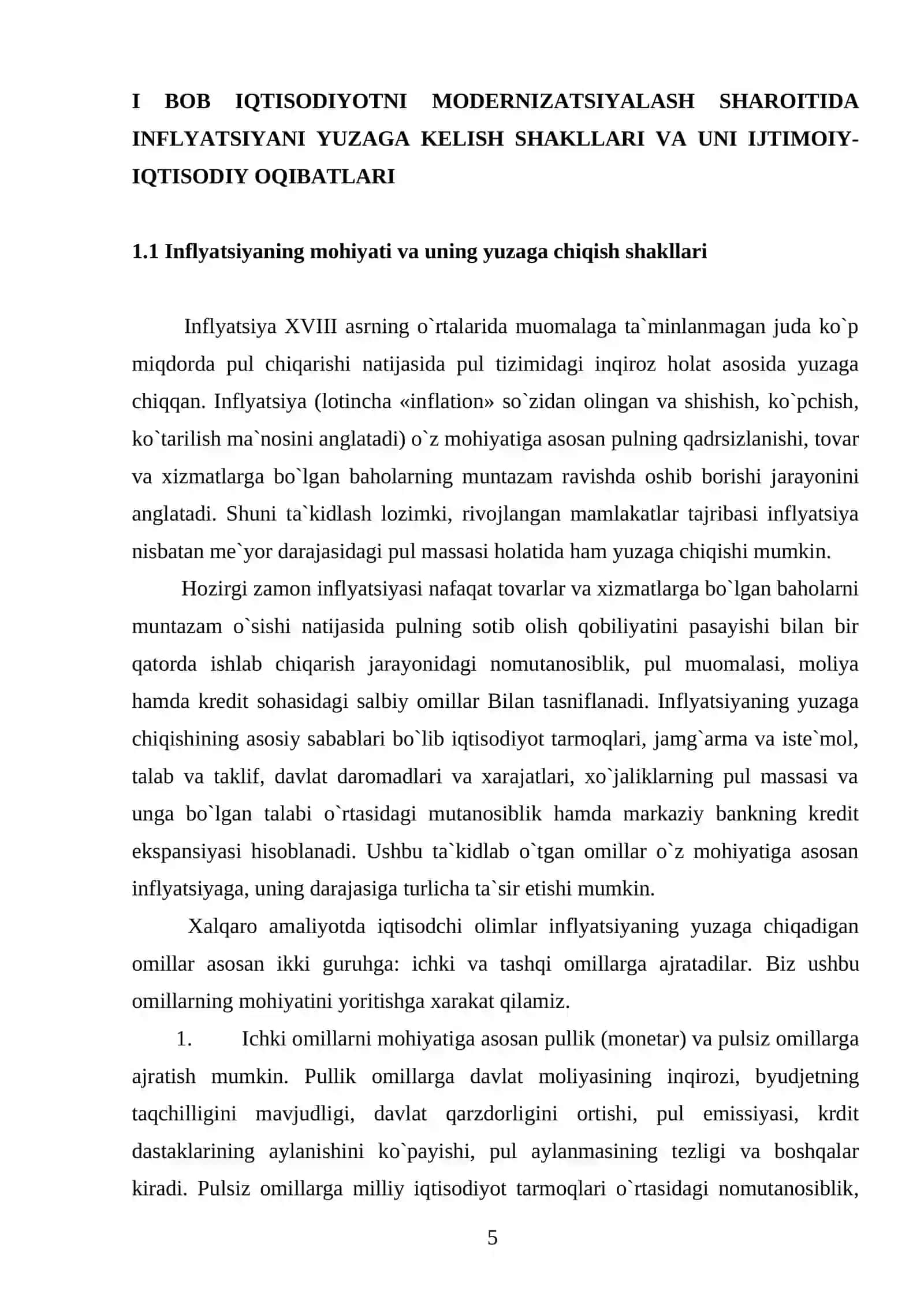 INFLATSIYA JARAYONLARI TAXLILI 4
