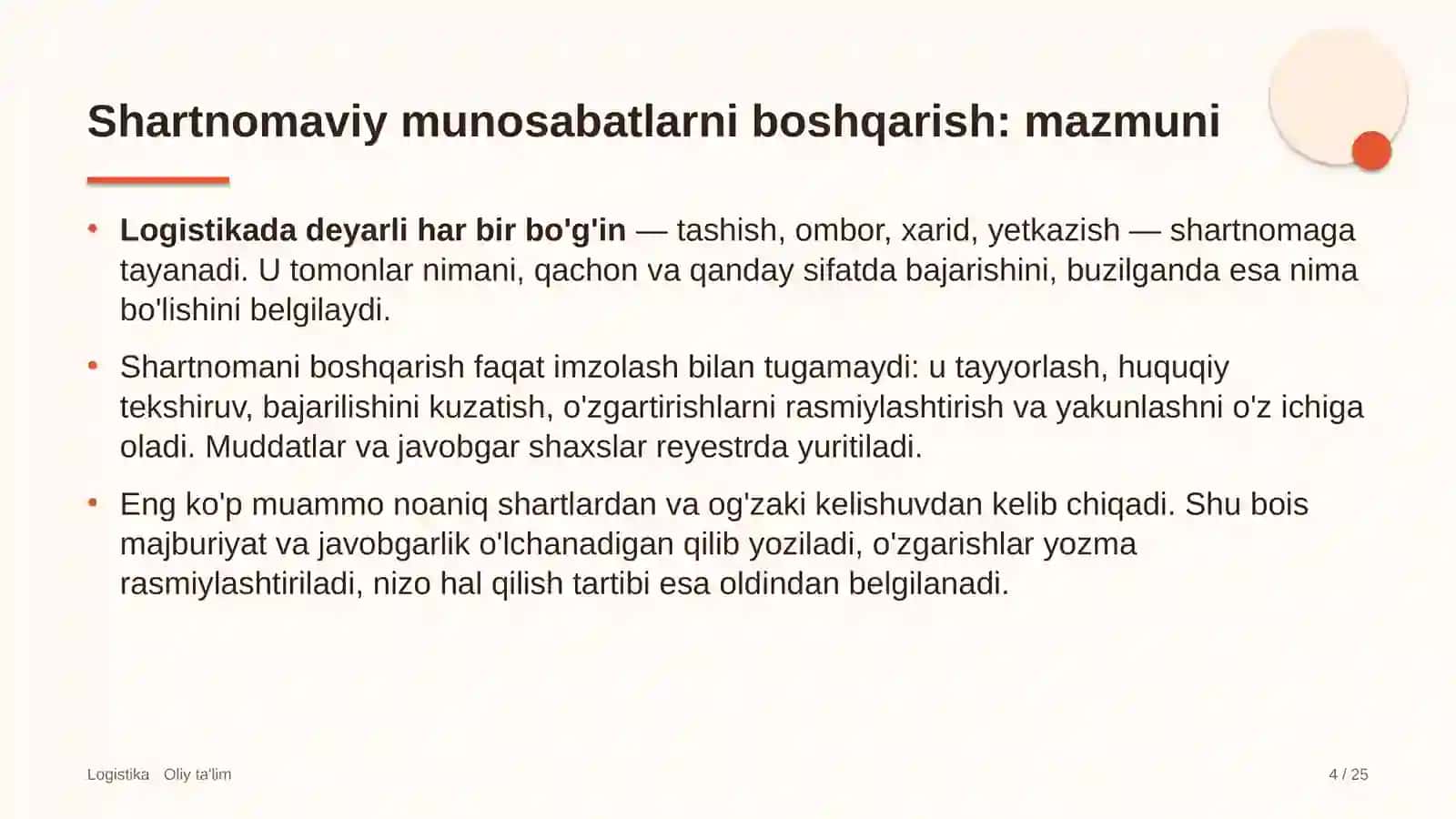 avtomobillarga gaz to'ldirish shoxobchalarida shartnomaviy munosabatlarni boshqarish 4612 4