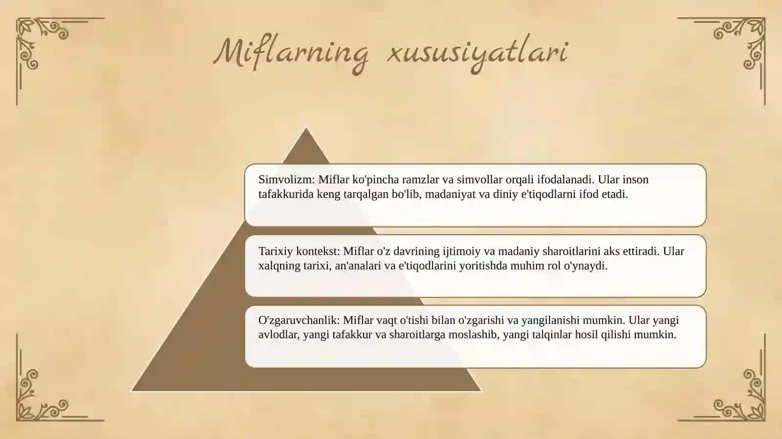 Dunyo xalqlari miflari haqida taqdimot 4