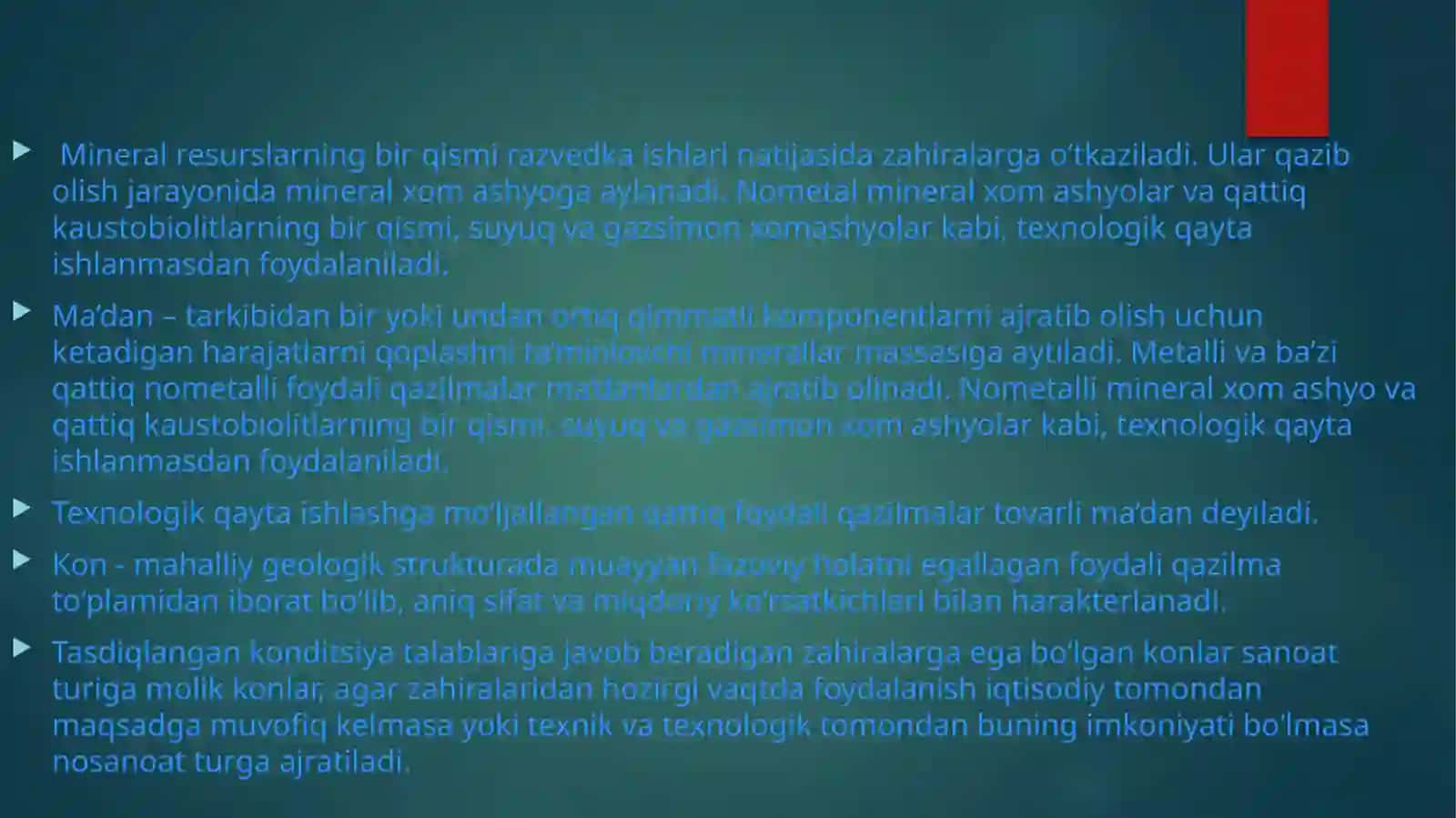 RAZVEDKA QILISH MAQSADIDA FOYDALI QAZILMA BOYLIKLARINI TARTIBLASH, GURUHLARGA AJRATISH. 4