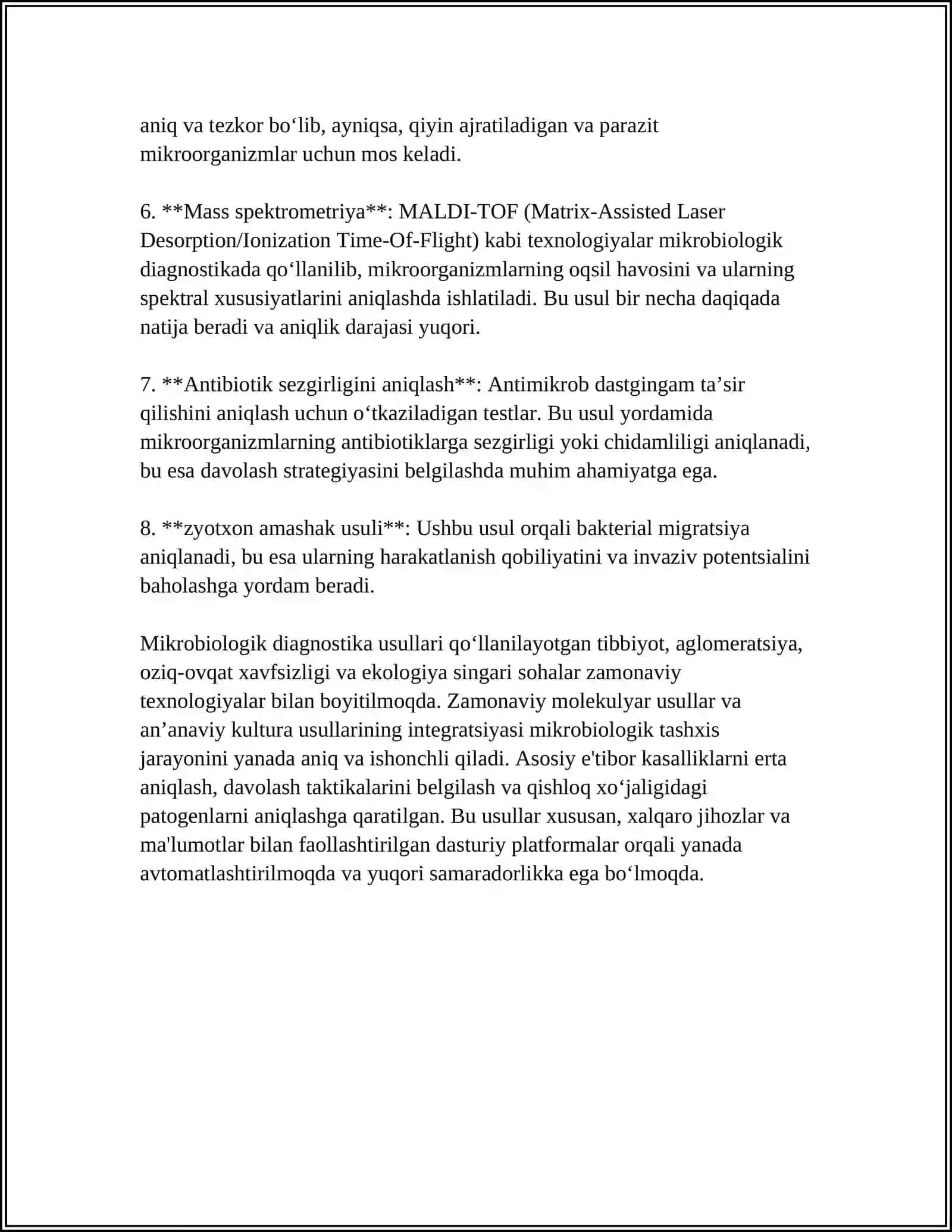 MIKROBIOLOGIK DIAGNOSTIKA. YIRINGLI-YALLIG'LANISH KASALLIKLARINING TASHXISI 4