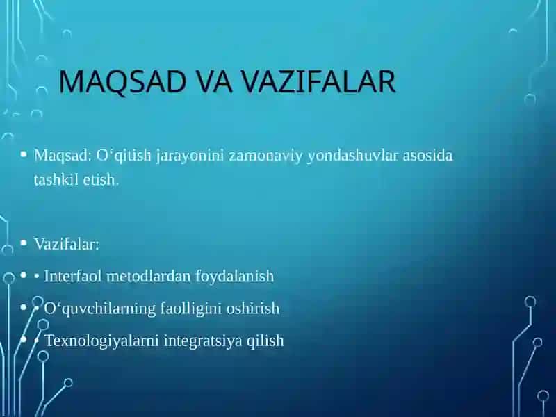 Umumiy o‘rta ta’lim maktablarida o‘qitish jarayonlarini tashkil etishga doir zamonaviy yondashuvlar 4