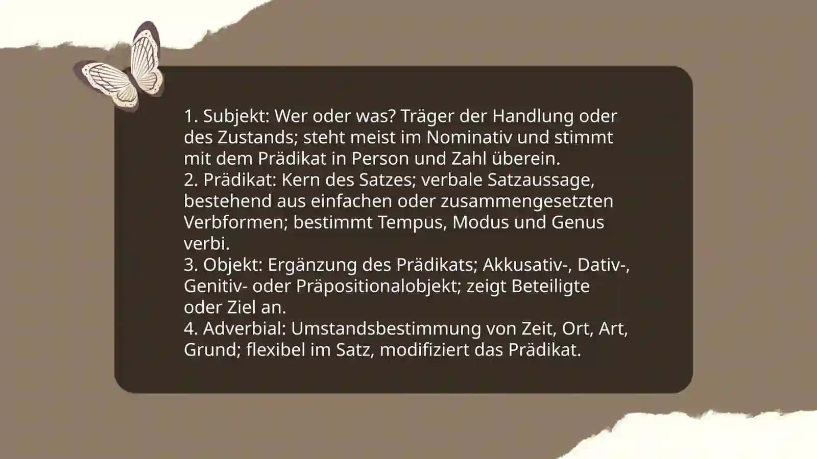 Syntax. Der Satz 4