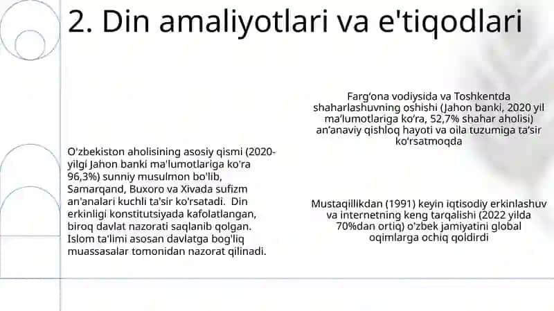 O'zbekistonda ijtimoiy sohada amalga oshirilayotgan o'zgarishlar mazmuni va mohiyati 4