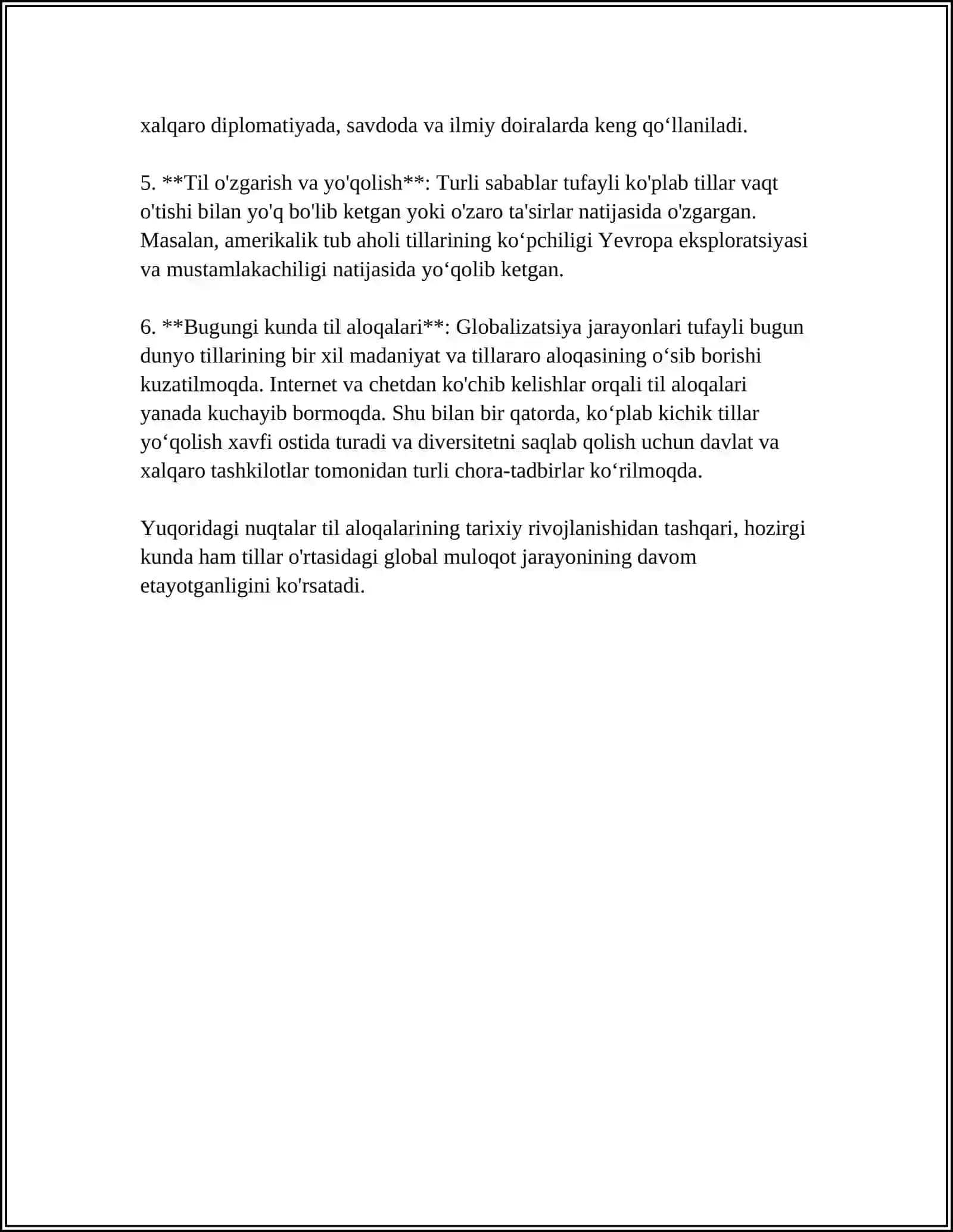 Til aloqalari 4