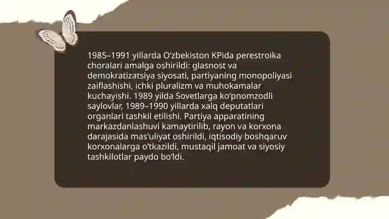 Oʻzbekistonning qayta qurishi 4