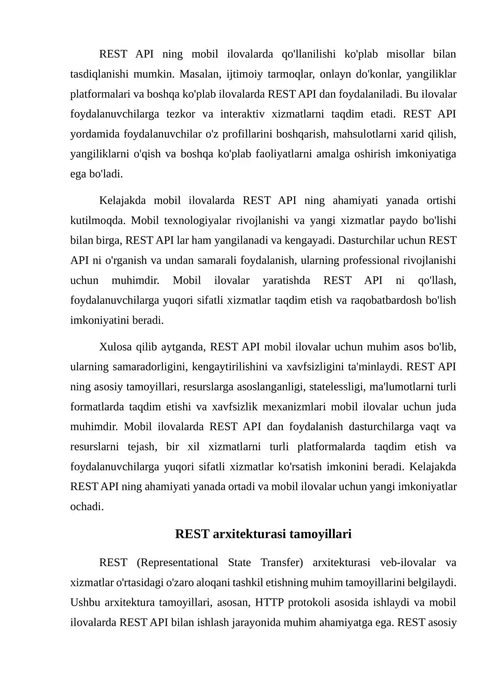 Mobil ilovalarda REST API bilan ishlash 4