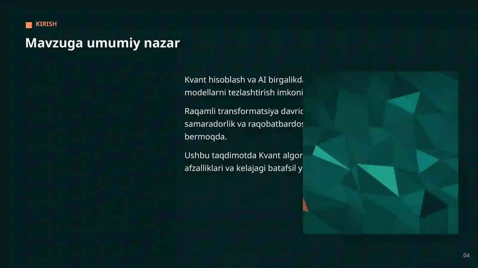 KVANT HISOBLASH VA AI 4