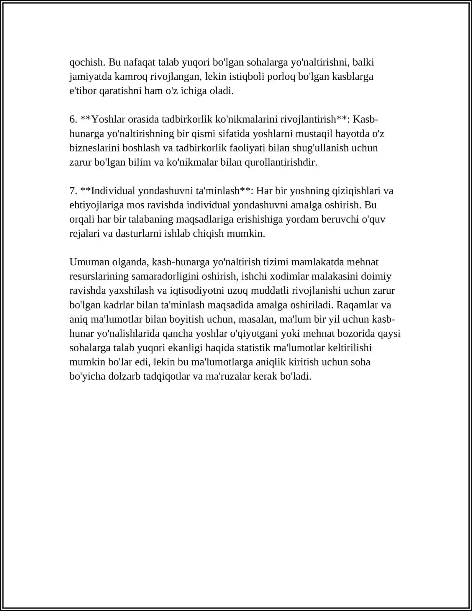 OG’IR XASTALIKKA CHALINGAN BOLALARNI KASB-HUNARGA YO’NALTIRISH TIZIMINING TARKIBIY TUZILISHI 4