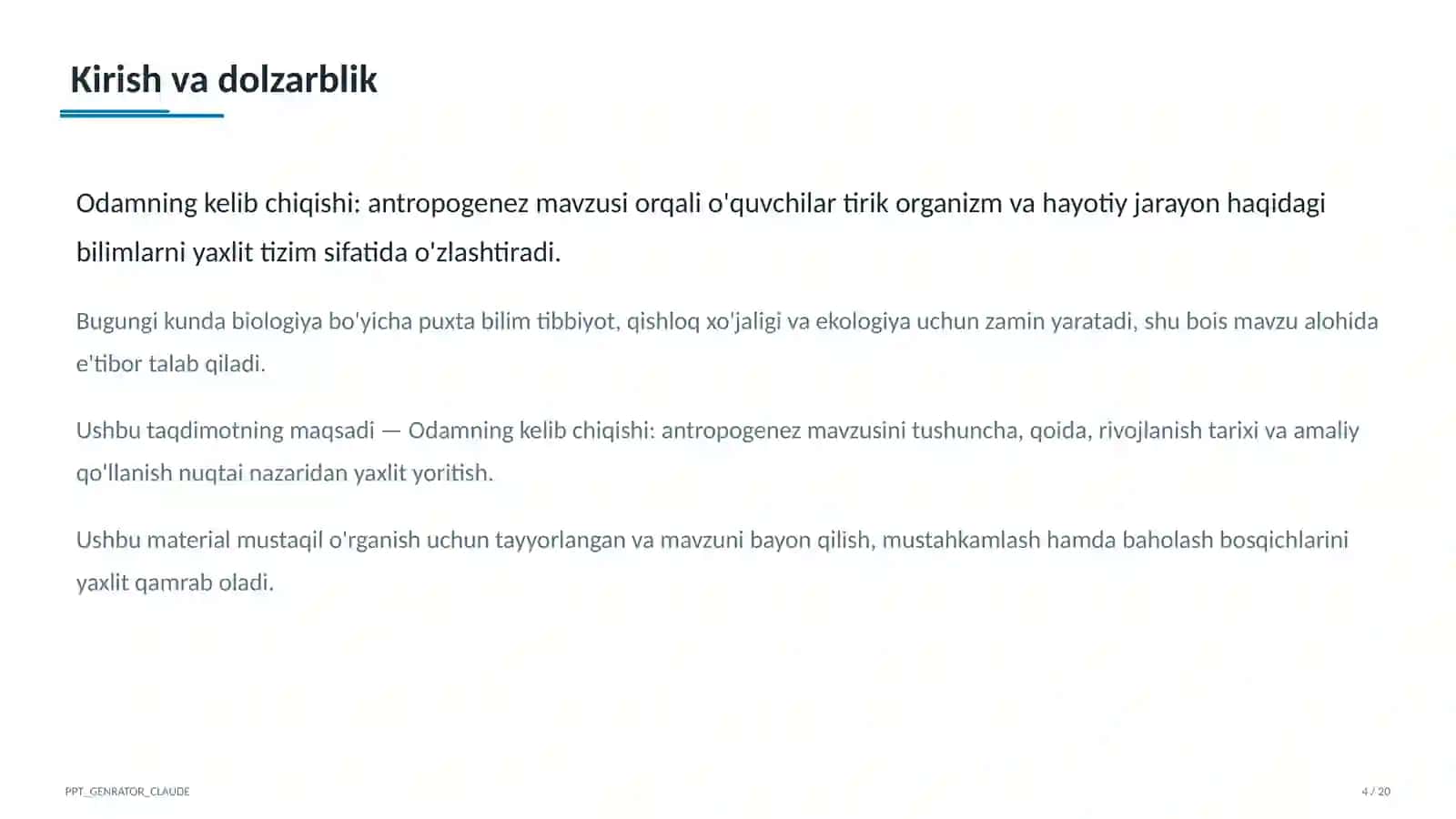 Odamning kelib chiqishi: antropogenez (11-sinf) 4