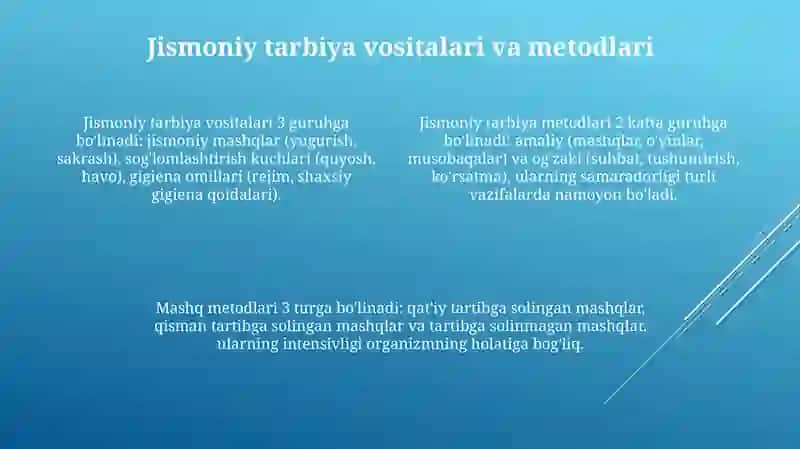 Jismoniy tarbiyada ta‘lim tarbiya berish tamoyillari 4