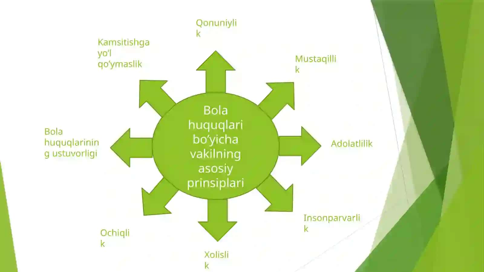O‘zbekiston Respublikasi Oliy Majlisining Bola huquqlari bo‘yicha vakil (Bolalar ombudsmani)ning huquqiy maqomi, vakolatlari hamda ular tomonidan qabul qilinadigan hujjatlarning o‘ziga xos jihatlari 4