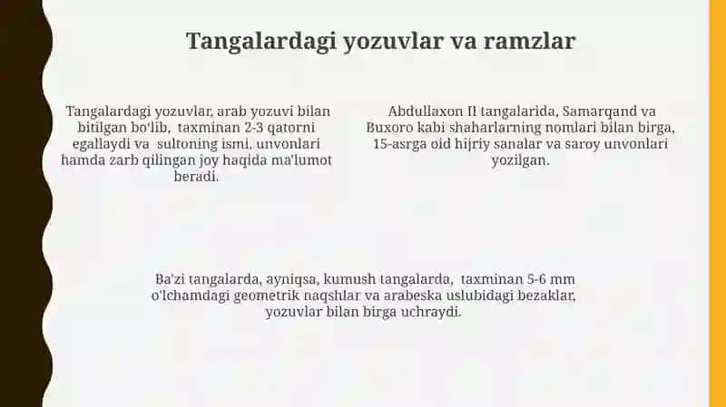 Abdullaxon II tangalari 4