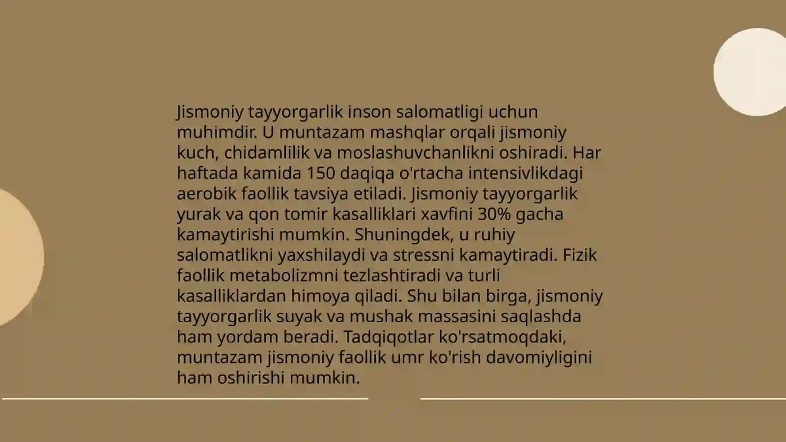Jismoniy tayyorgarlik to'g'risida tushuncha va uni rivojlantirish 4