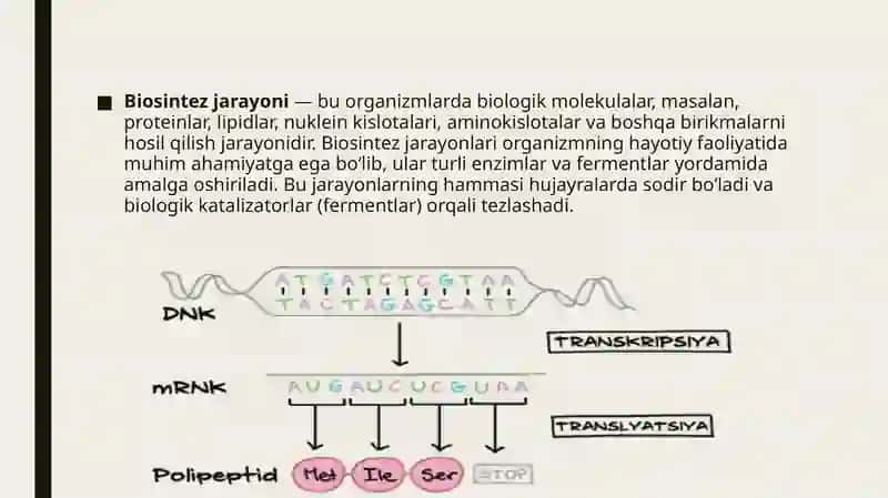 Yoʻnaltirilgan biosintez 4