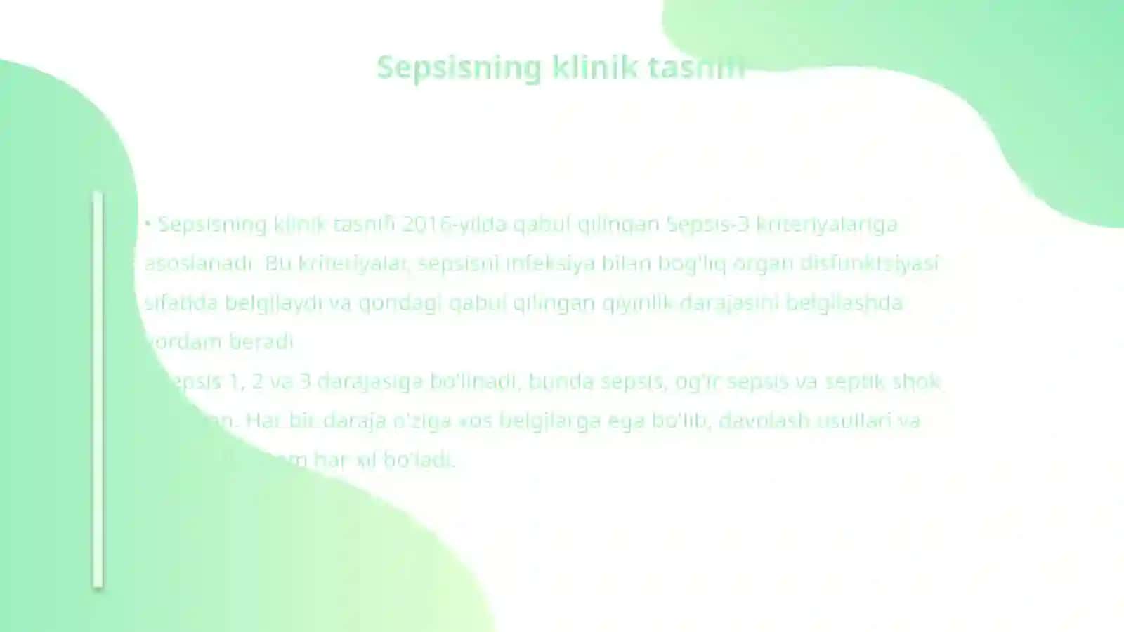 Sepsisning zamonaviy tasnifi 4