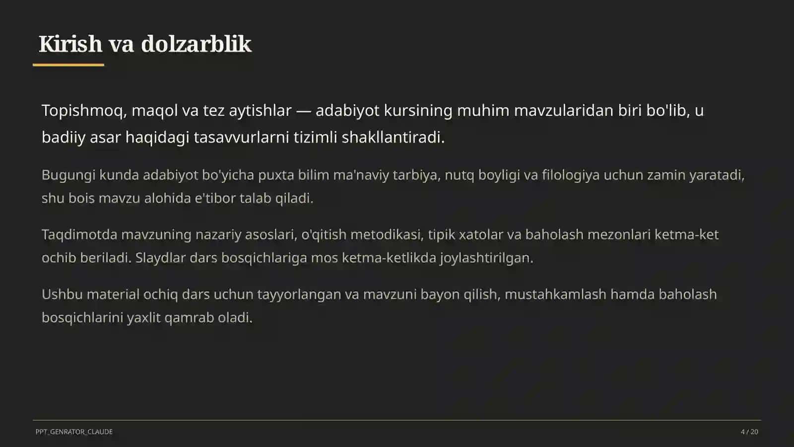 Topishmoq, maqol va tez aytishlar (5-sinf) 4