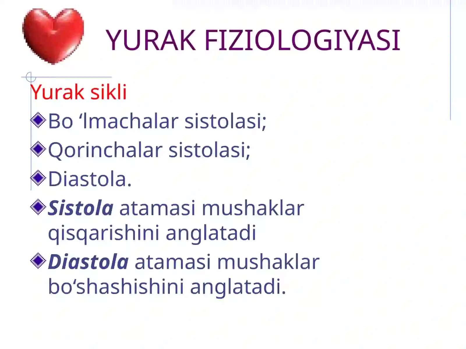Yurak - qon tomir kasalliklarida bemorni tekshirish usullari 4