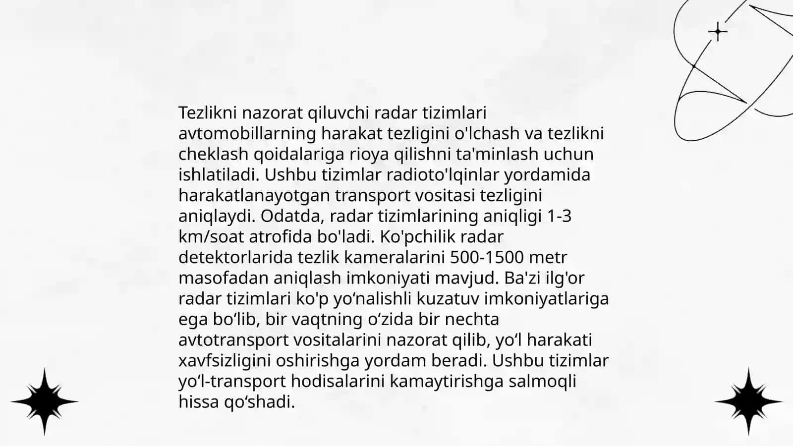 Avtomagistrallarda xavfsizlikni taʼminlovchi tizimlar 4