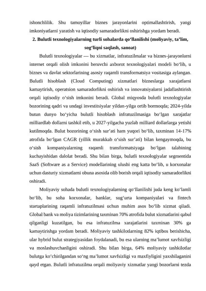 Bulutli texnologiyalar rivojlanishi 4