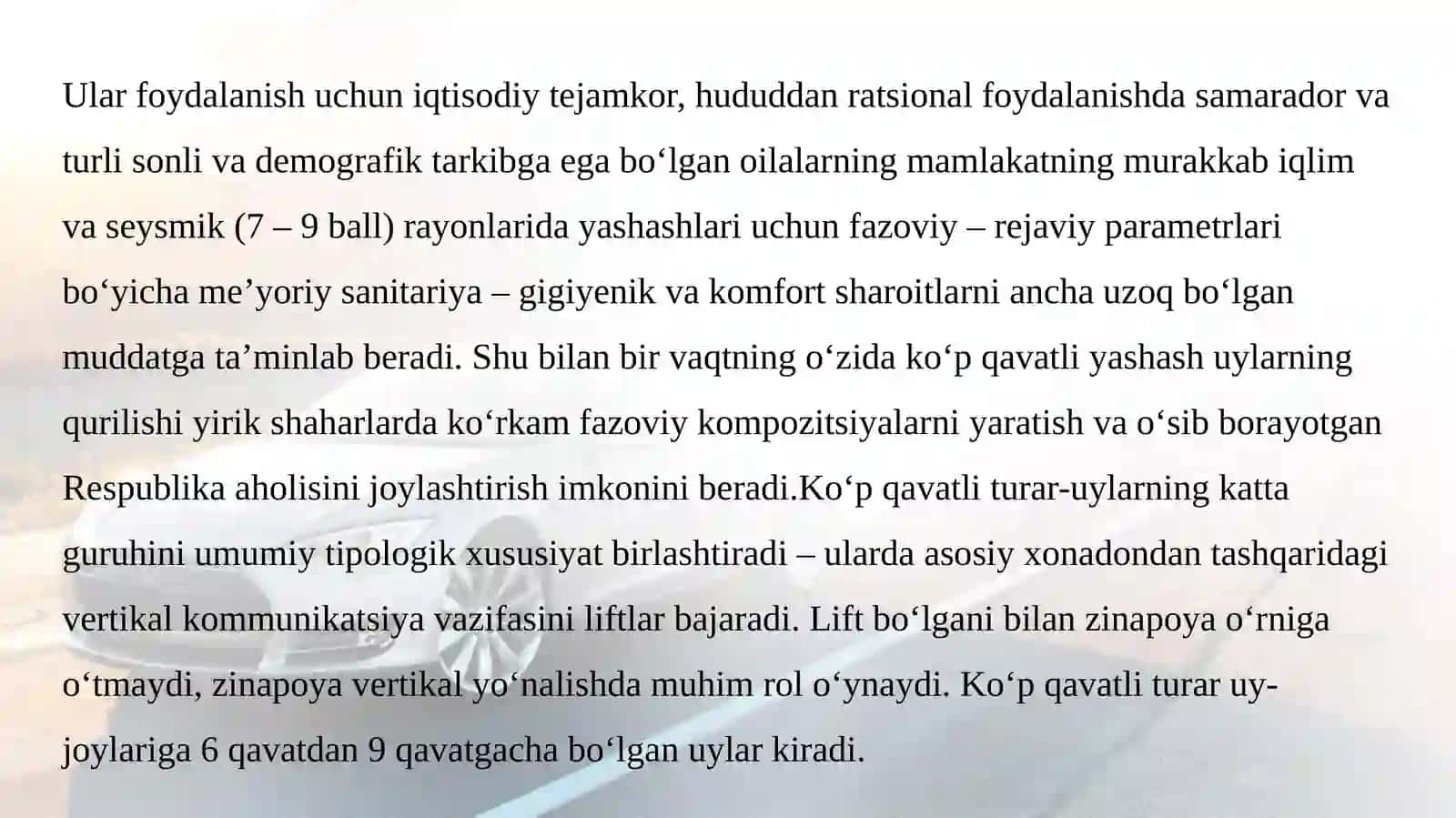 Ko‘p qavatli turar-joy binolari 4