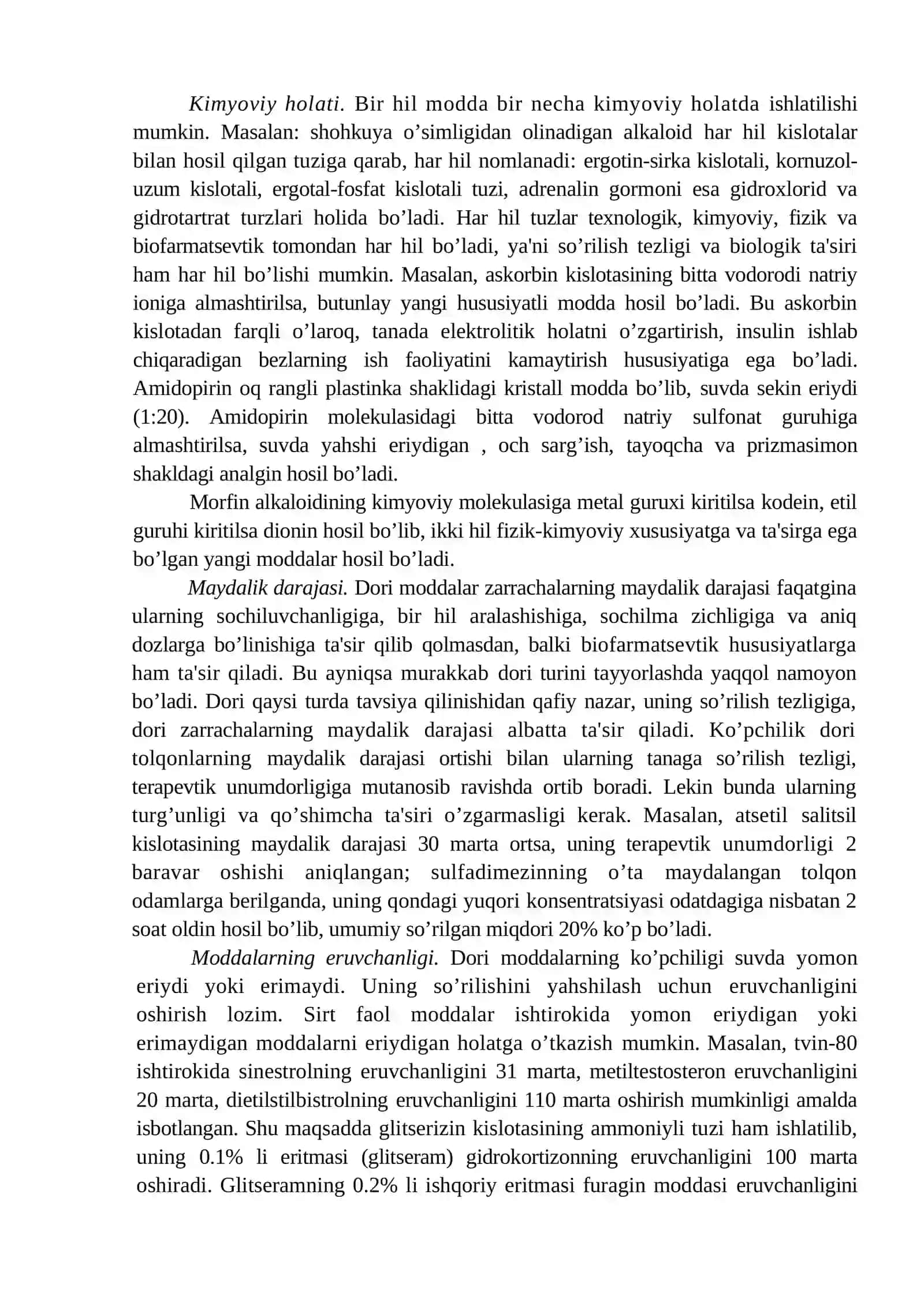 Dorilarni Kimyoviy va Biologik Ekvivalentligi 4