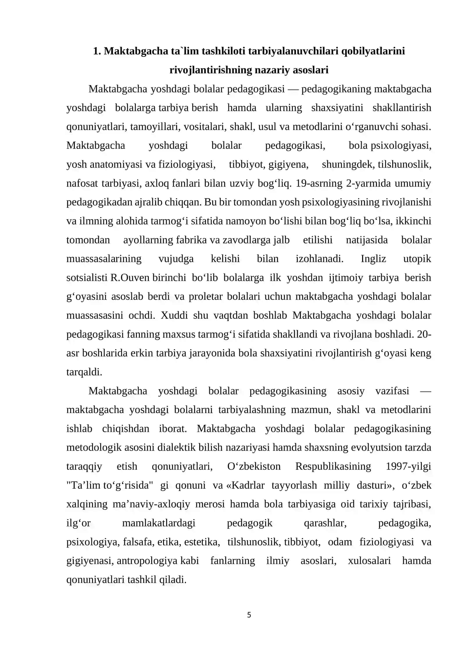MAKTABGACHA TA`LIM TASHKILOTI TARBIYALANUVCHILARINING QOBILIYATLARINI RIVOJLANTIRISHGA KREATIV YONDASHUV 4