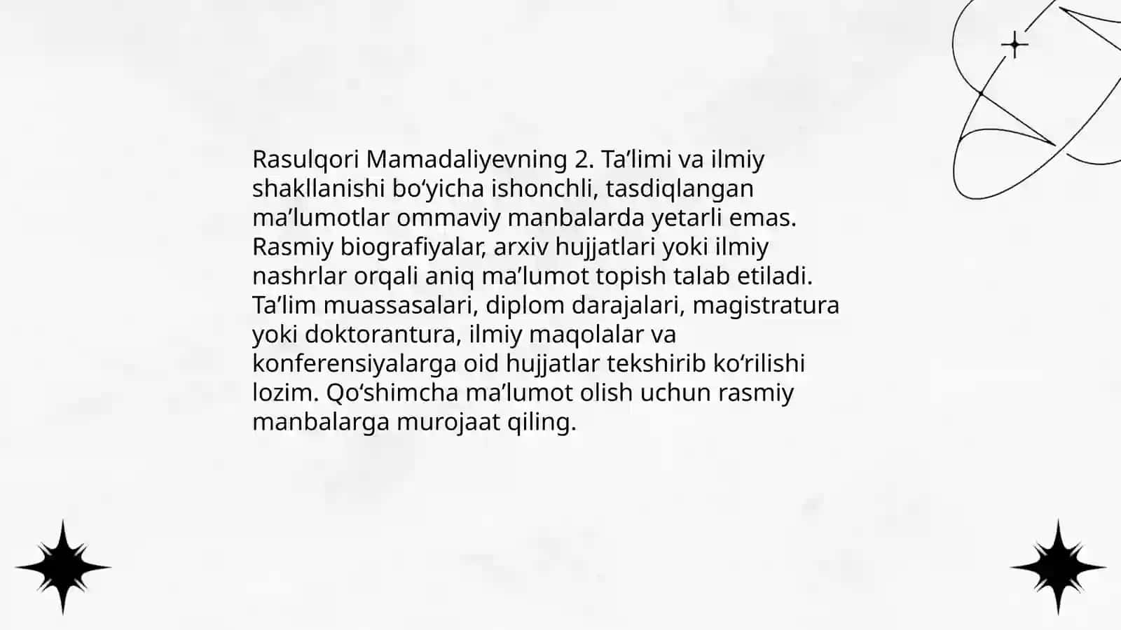 Rasulqori Mamadaliyev hayoti va ijodi 4