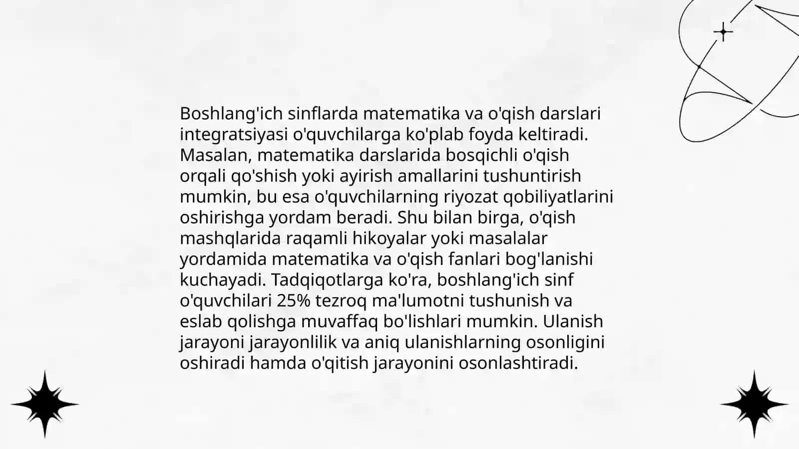 Boshlang'ich ta'limda fanlar integratsiyasi 4
