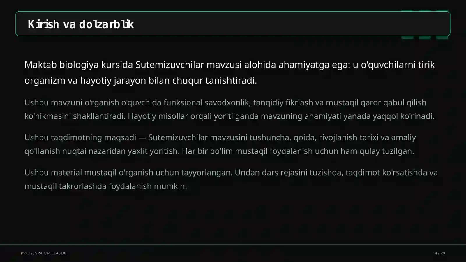 Sutemizuvchilar (7-sinf) 4