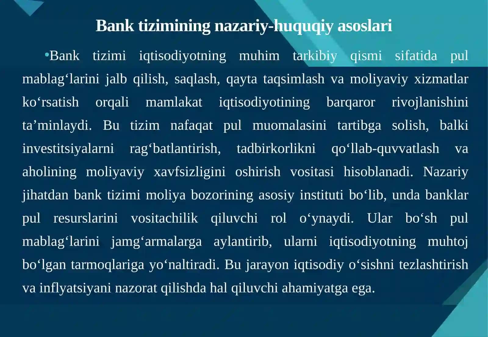 Bank tizimi 4