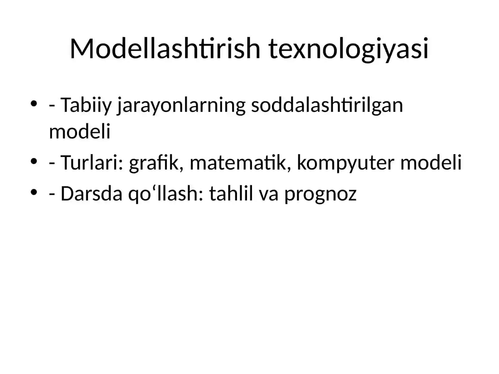 Fizika taʼlimida loyihalashtirish va modellashtirish 4