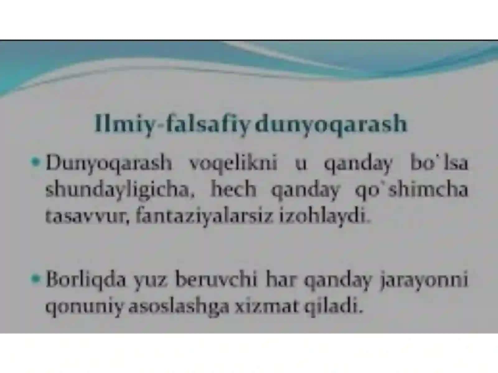 Falsafa fanidan mustaqil ish 4