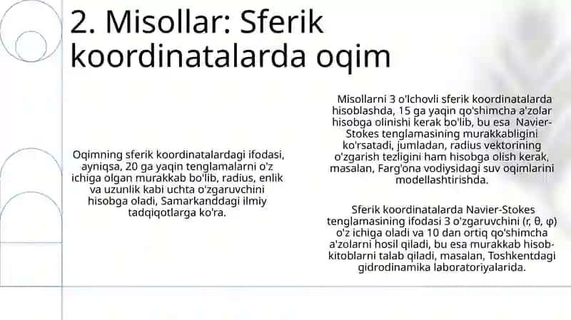 Navier-Stokes Tenglamasi 4