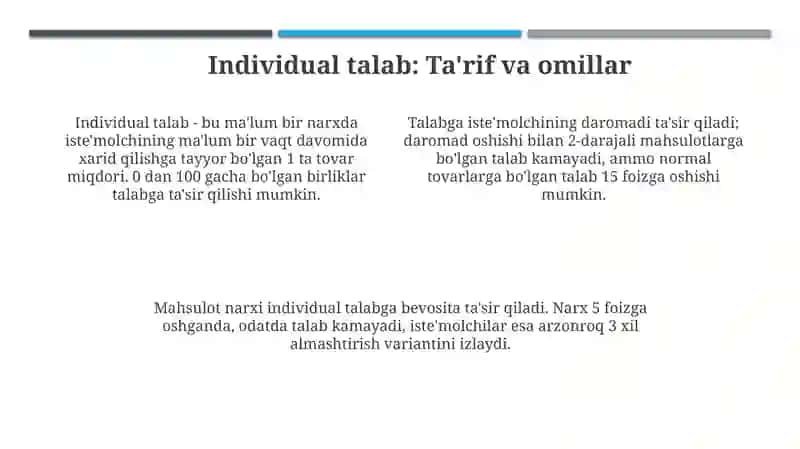 Talab tahlili va bozor talabining tahlili 4
