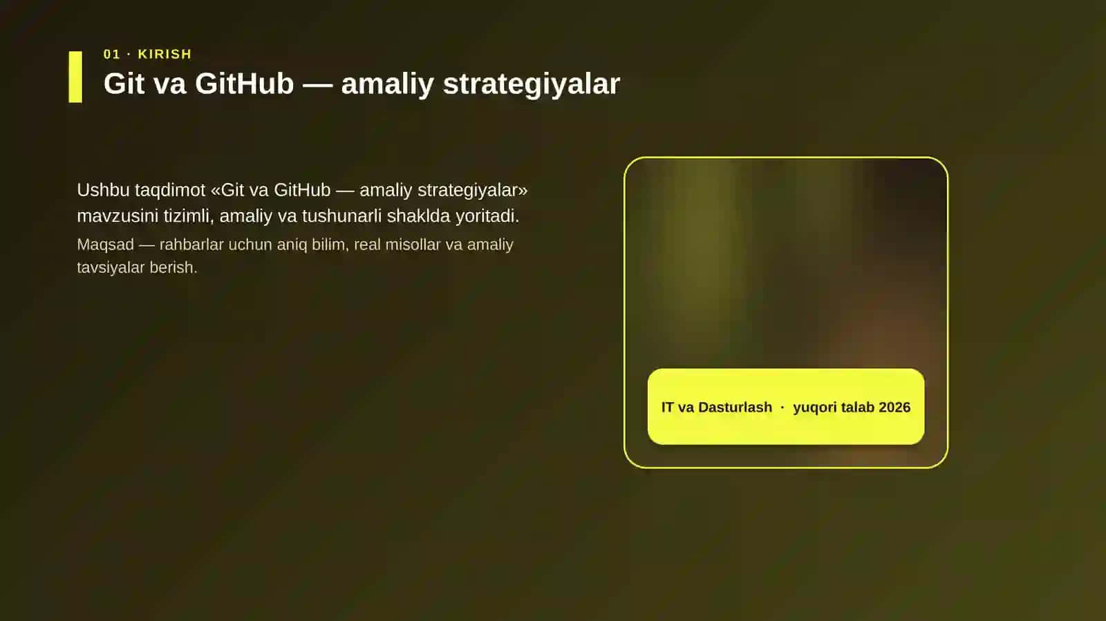 Git va GitHub — amaliy strategiyalar 4