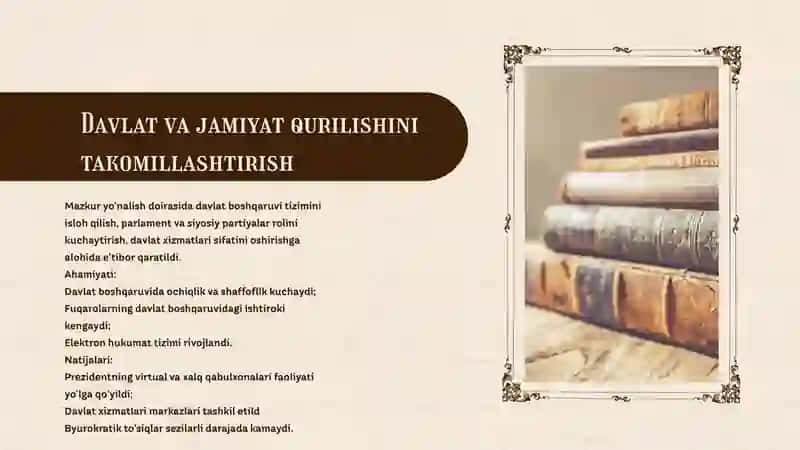 Davlat va jamiyat qurilishini takomillashtirish 4