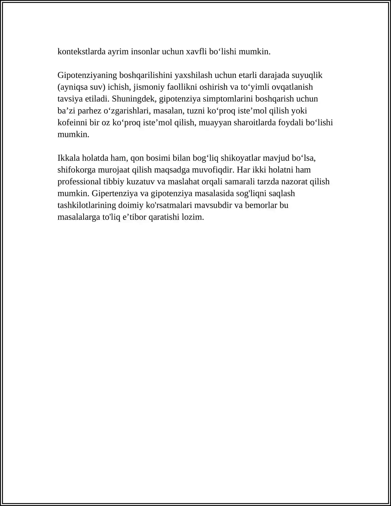 GIPOTENZIV VOSITALAR. GIPERTENZIV VOSITALAR 4