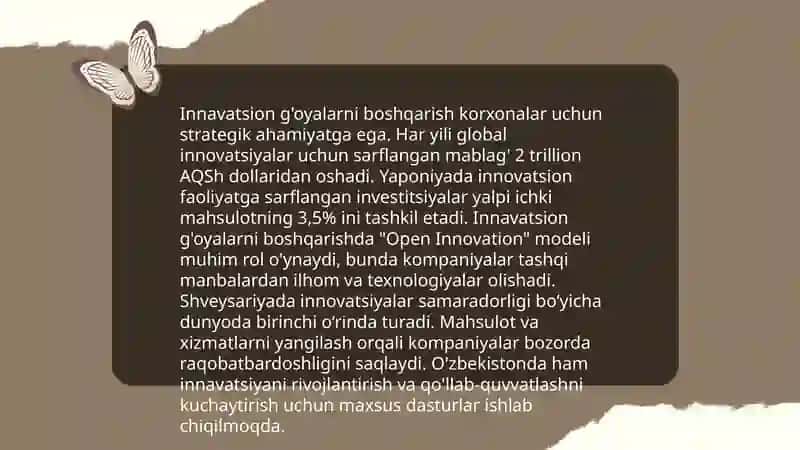 Innavatsion menejmentning tashkiliy tuzilishi 4