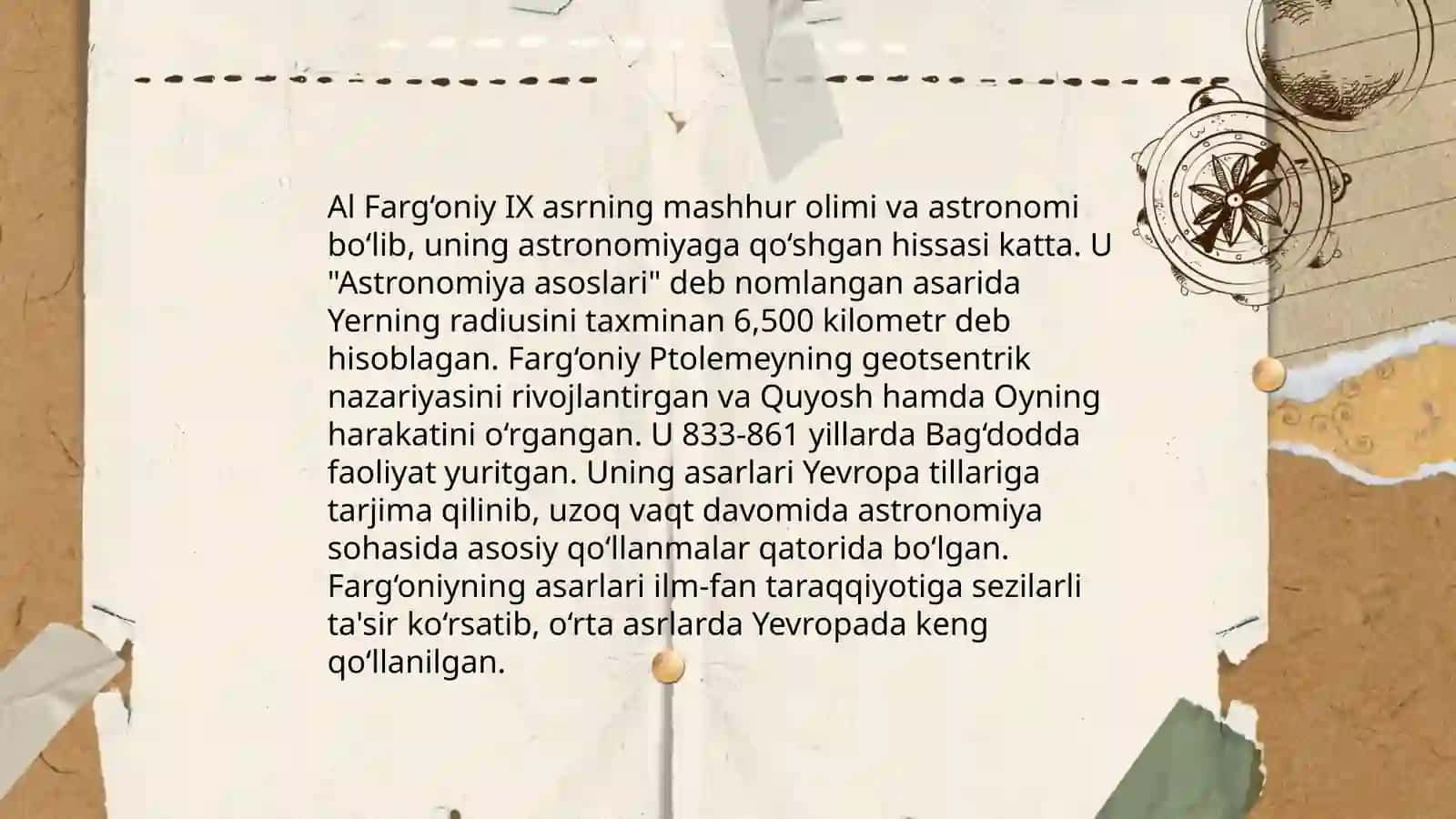 Al Farg'oniy hayoti va mehnati 4