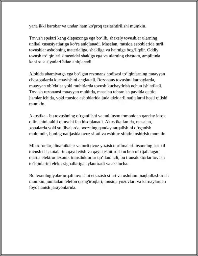 TOVUSH TO'LQINLARI VA ULARNING XARAKTERISTIKALARI 4